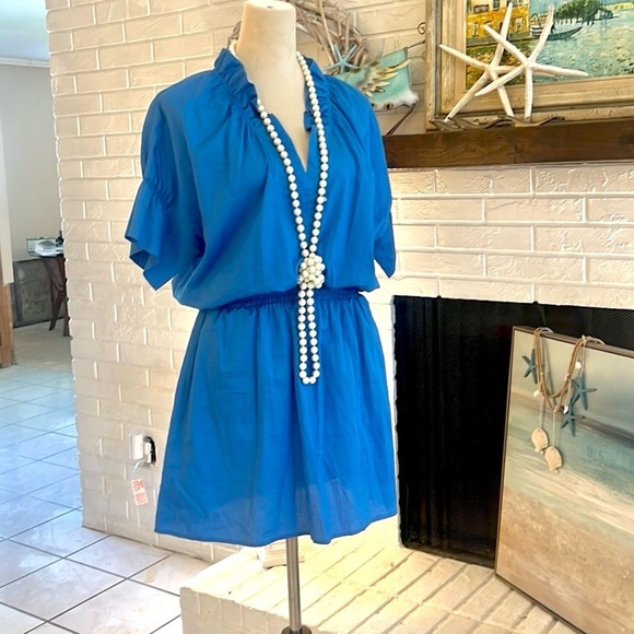 Finley, Luxury Clothier,Gorgeous Blue, Pull -Over, Pockets, Excellent Condition - Picture 1 of 11